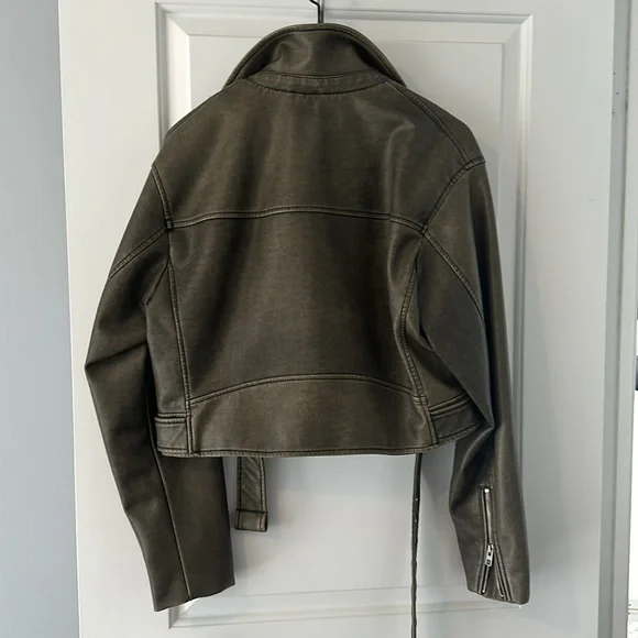 Zara faux leather Biker Jacket - Picture 4 of 4